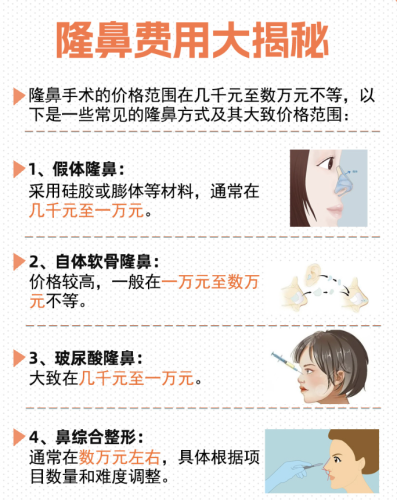 做隆鼻手術需要多少錢？趕緊來盤一盤