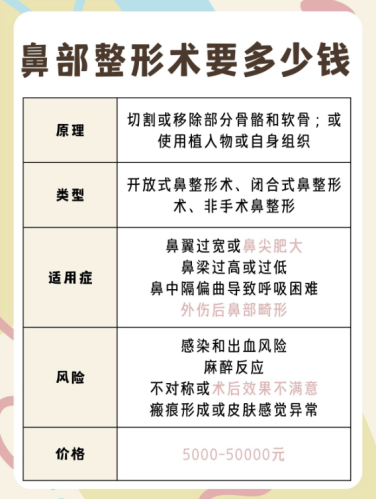 鼻部整形手術(shù)多少錢？做完直接逆襲成顏值天花板